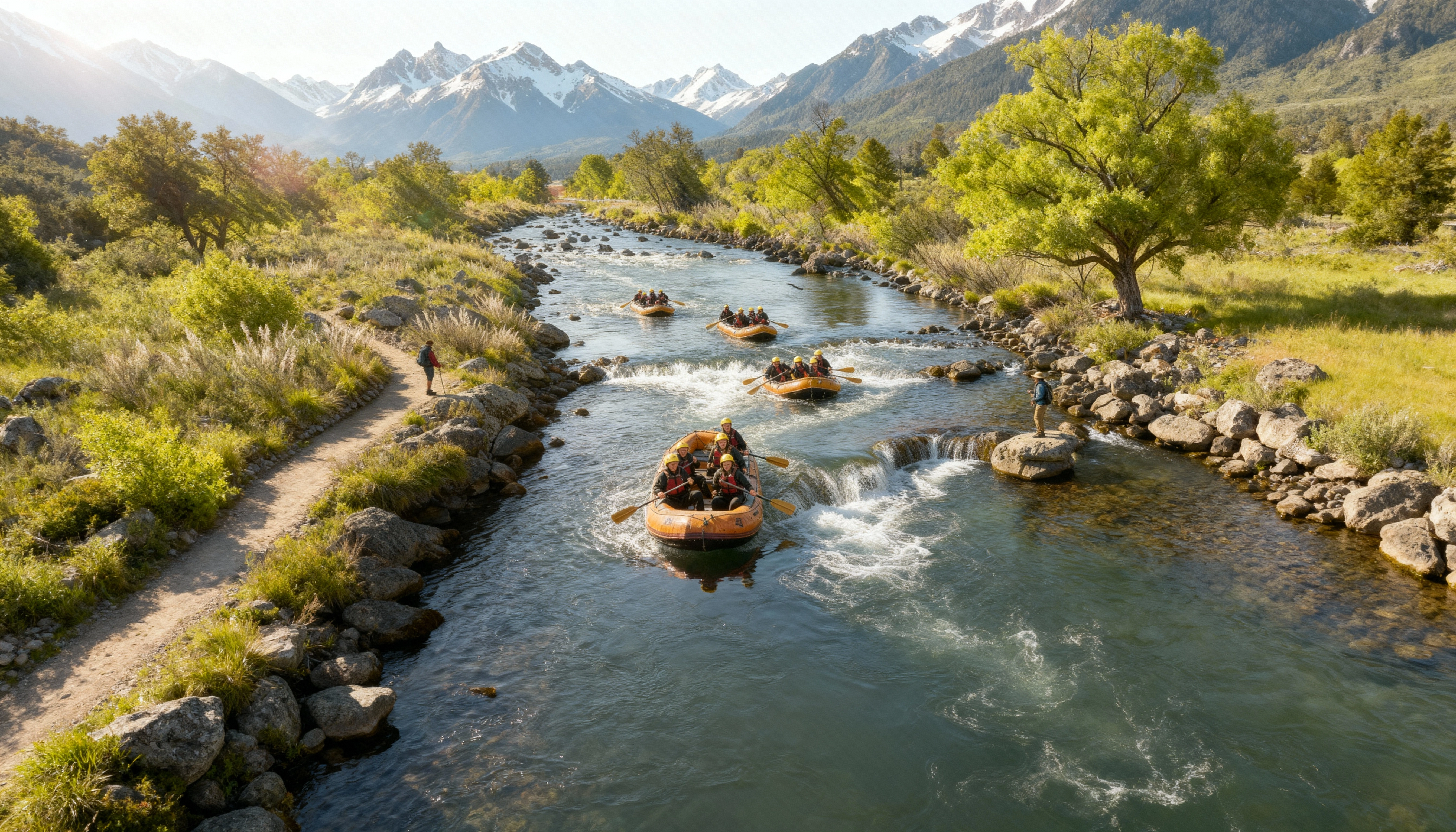 Vista aérea Rafting Outdoor Ñuble
